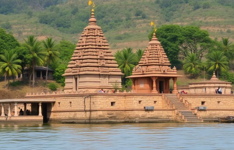Agastheeshwara Temple near river