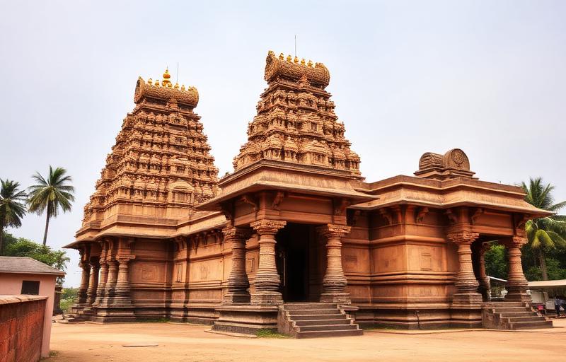 Pallikondeswara Temple with reclining Shiva